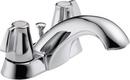 1.5 gpm 3-Hole Centerset Bathroom Faucet with Double Blade Handle in Polished Chrome