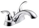 Delta Faucet Chrome Two Handle Centerset Bathroom Sink Faucet with Pop-Up Drain Assembly 