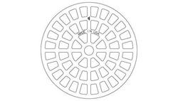 22 in. Medium Radial Grate