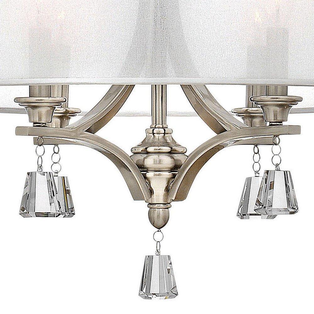 Fredrick Ramond Brushed Nickel 60W 4-Light Chandelier 