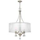 Fredrick Ramond Brushed Nickel 60W 4-Light Chandelier 