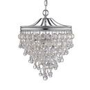 15-1/2 in. 180W 3-Light Chandelier in Polished Chrome