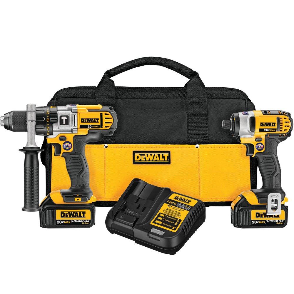 DEWALT Yellow/Black Cordless 2 Tool Kit 