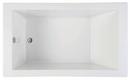 59-3/4 x 36 in. Drop-In Bathtub with End Drain in White