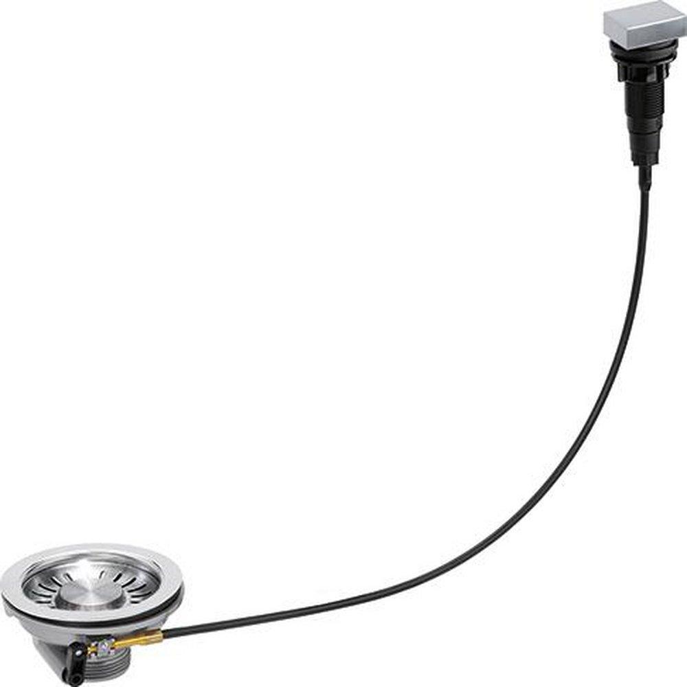 Franke Satin Nickel Square Trim Twist Basket Strainer Kit 