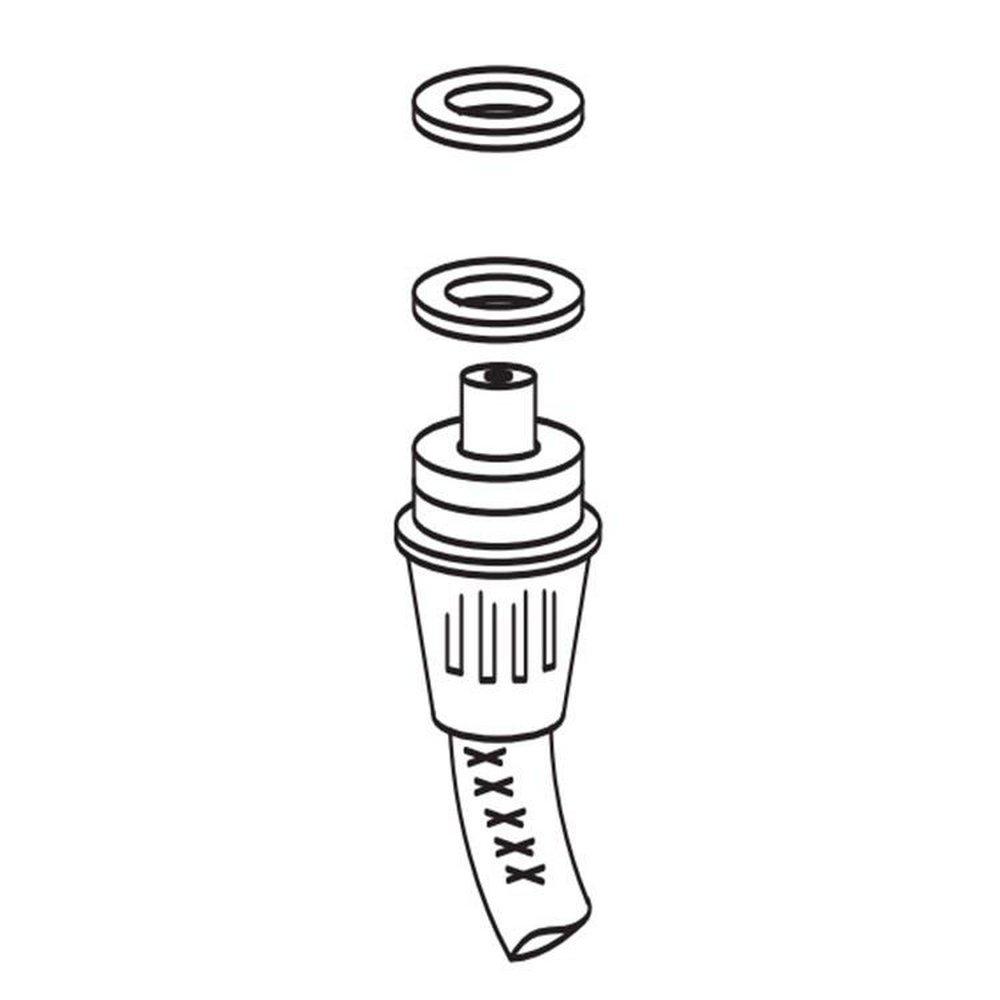 Moen Polished Chrome Kitchen Riser Hose Kit 