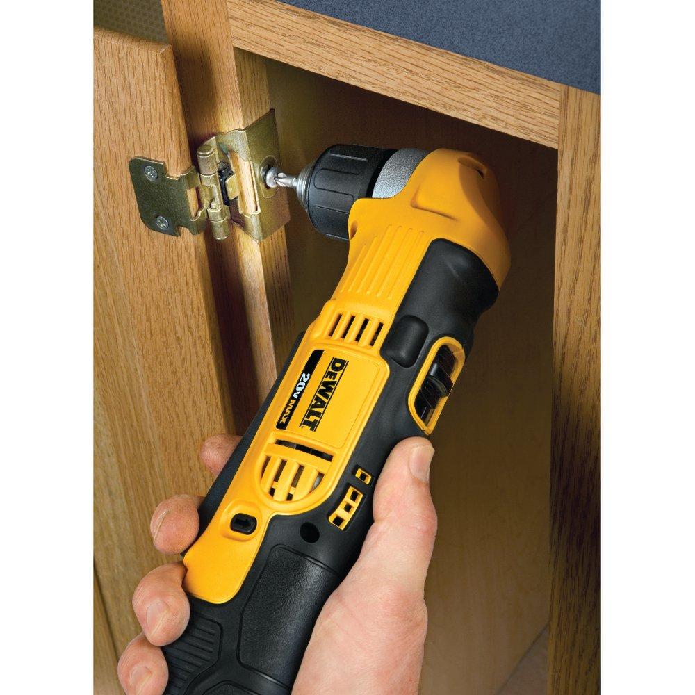 DEWALT Yellow 20V Comp Right Angle Drill and Driver Kit 