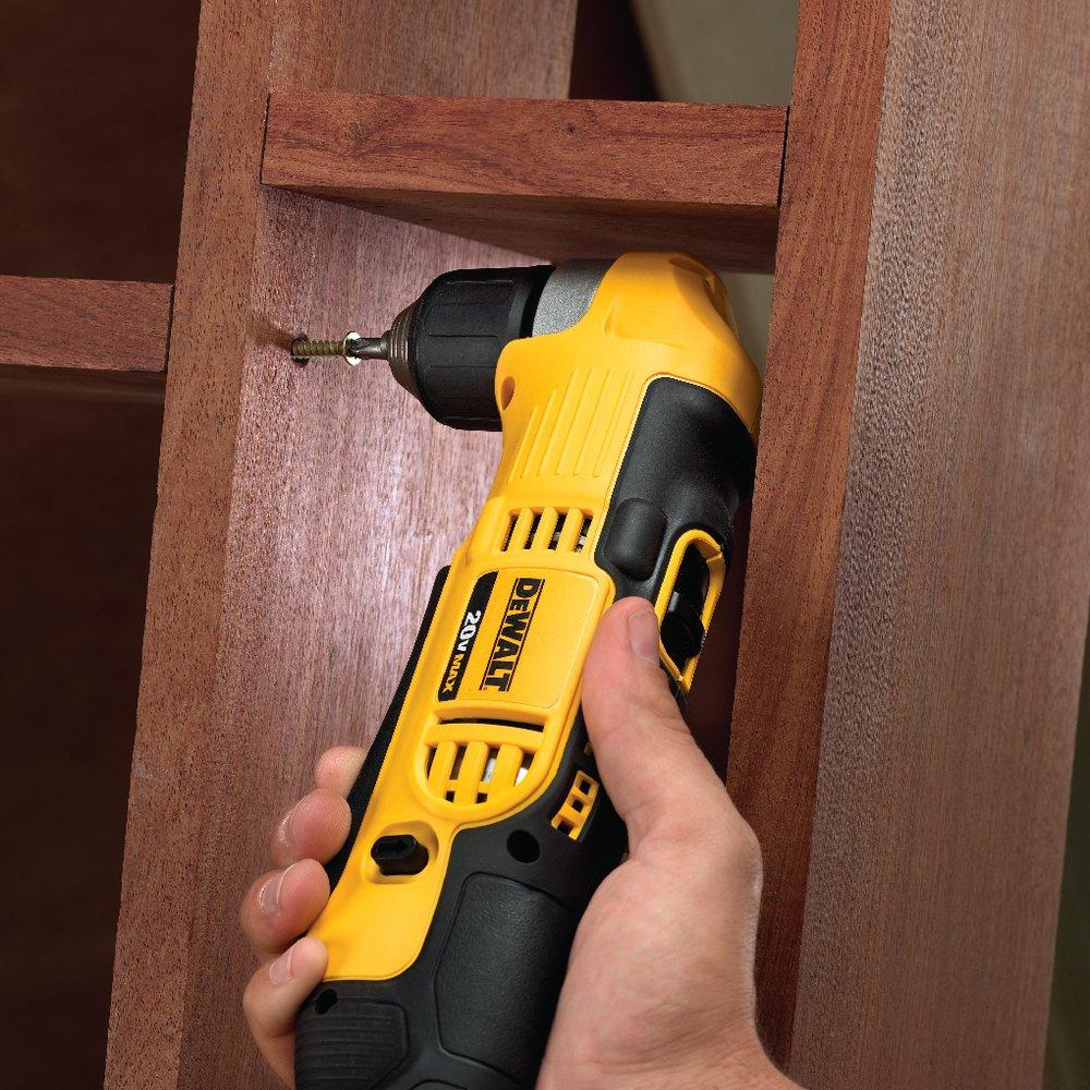 DEWALT Yellow 20V Comp Right Angle Drill and Driver Kit 