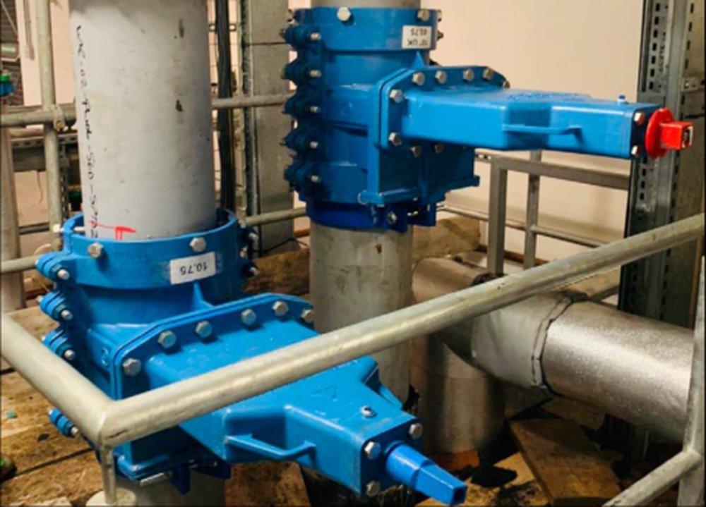 Advanced Valve Technologies OD Tube Ductile Iron 3 Piece Waterworks Tapping Valve 