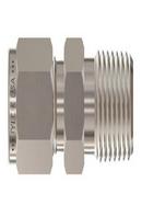 1 x 1/2 x 2-13/50 in. OD Tube x MNPT Reducing 316 Stainless Steel Double Ferrule Connector