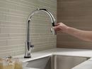 Delta Faucet Chrome Single Handle Pull Down Touch Activated Kitchen Faucet 