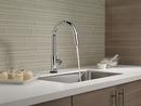 Delta Faucet Chrome Single Handle Pull Down Touch Activated Kitchen Faucet 