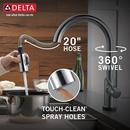 Delta Faucet Arctic Stainless Single Handle Pull Down Touch Activated Kitchen Faucet 