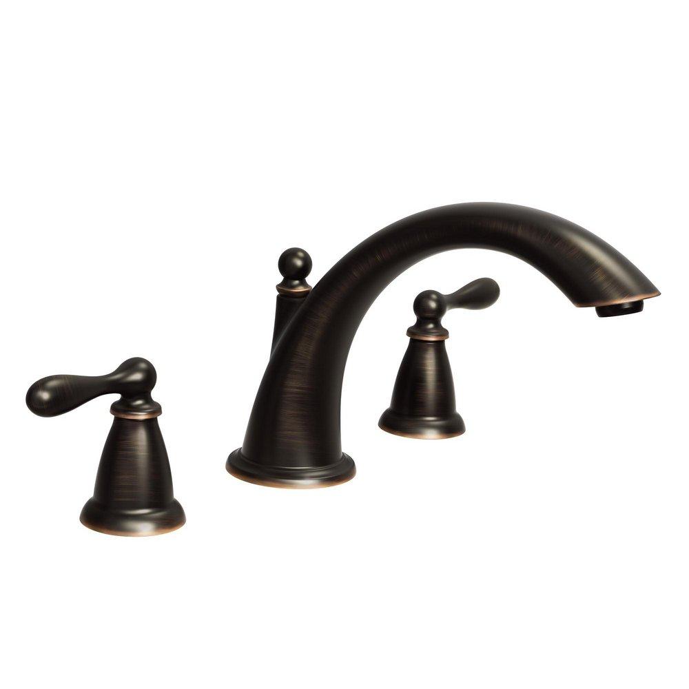 Moen Mediterranean Bronze Two Handle Roman Tub Faucet Trim Only 