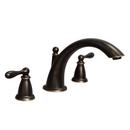 Two Handle Roman Tub Faucet in Mediterranean Bronze Trim Only