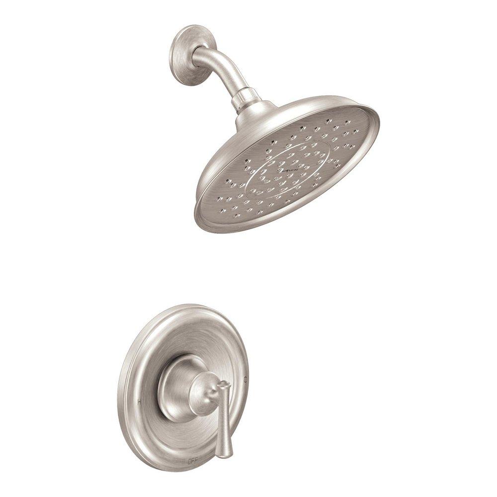 Moen Spot Resist&reg; Brushed Nickel Single Lever Handle Shower Trim 