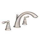 Moen Spot Resist&reg; Brushed Nickel Two Handle Roman Tub Faucet Trim Only 
