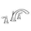 Two Handle Roman Tub Faucet in Polished Chrome Trim Only