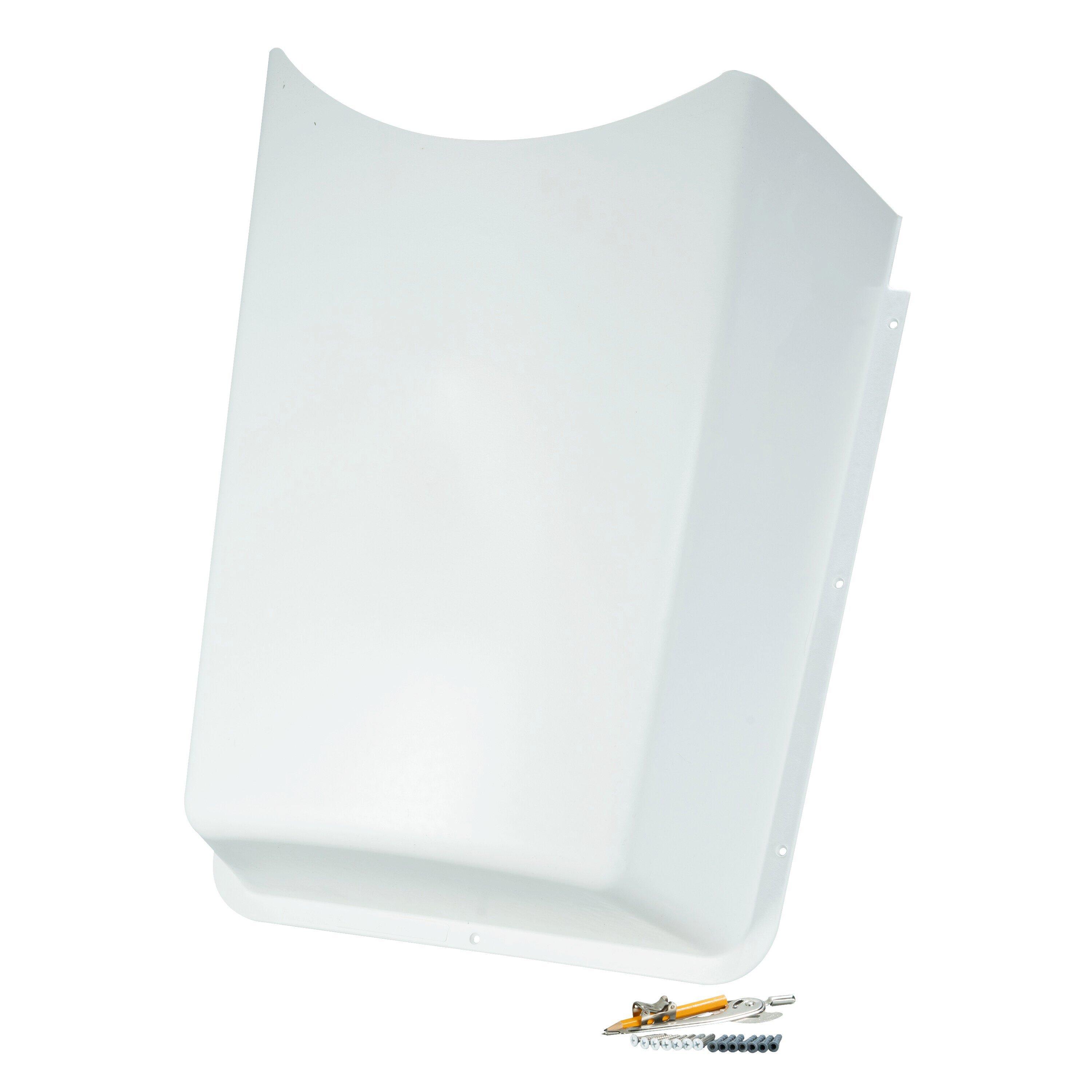 Truebro&reg; China White 20 x 16 in. PVC Lavatory Enclosure 