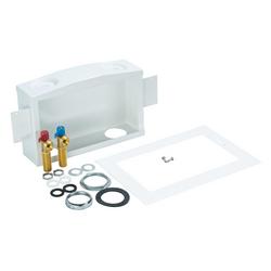 Dual outlet with 2 in. Slipnut Drain Kit 1/2-Turn Sweat Washing Machine Supply Box