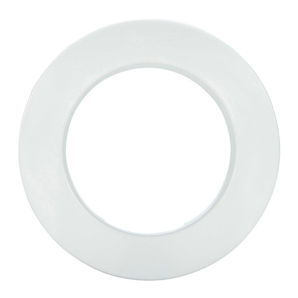 Water-Tite White Mini Round Ice Maker and Gas Outlet Box Faceplate 