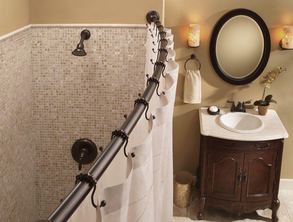 Moen Old World Bronze Double Curtain Shower Ring 