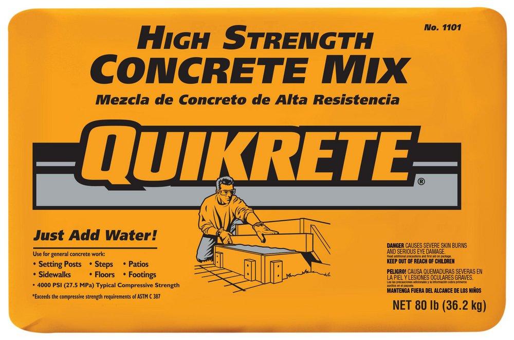 QUIKRETE&reg; Grey 4000 psi Concrete Mix in Grey 