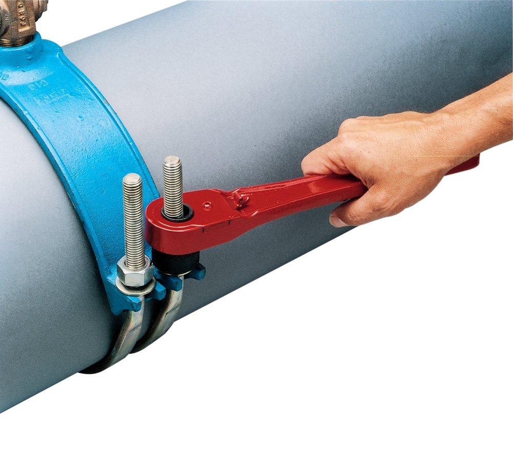 REED Red Ratchet Wrench Caster Handle 