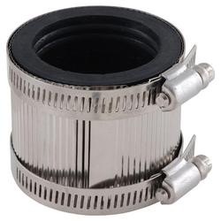 4 x 3 in. No Hub Reducing 301 Stainless Steel Coupling with Neoprene Gasket