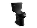1.6 gpf Round Two Piece Toilet in Black Black