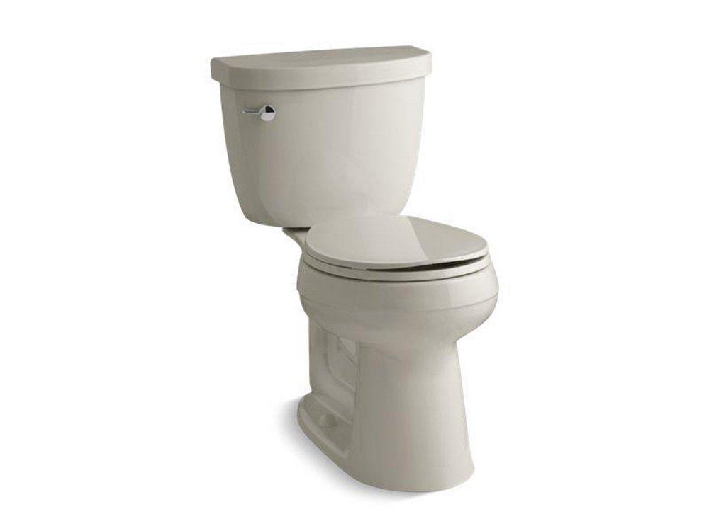 KOHLER Sandbar 1.6 gpf Round Two Piece Toilet in Sandbar 
