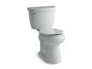 1.6 gpf Round Two Piece Toilet in Ice Grey