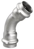 Viega Press 304L Stainless Steel 45 Degree Elbow with FKM Sealing Element 