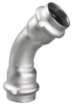 1 in. Press 304L Stainless Steel 45 Degree Elbow with FKM Sealing Element