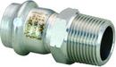 1 x 3/4 in. Press x MNPT 304L Stainless Steel Adapter with FKM Sealing Element