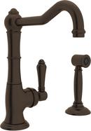 ROHL&reg; Tuscan Brass 1-Hole Deckmount Bar Faucet with Single Lever Handle 