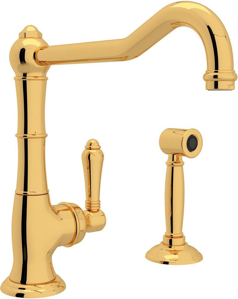 ROHL&reg; Inca Brass Single Handle Kitchen Faucet 