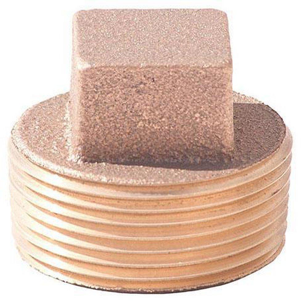 MNPT 125# Square Head and Solid Global Brass Plug 