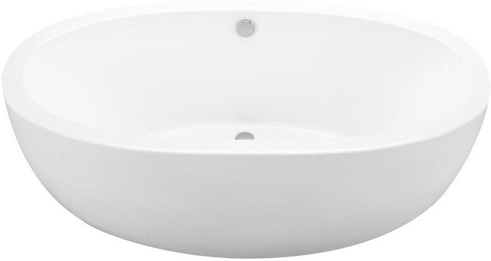 MTI Whirlpools&reg; White 66 x 36 in. Acrylic Freestanding Bathtub with Center Drain 