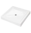 White 32 X 32 Center Acrylic Shower Base Designer 