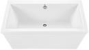 1-Hole 1-Bowl Undermount Laundry Sink in White