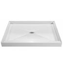 60 in. x 36 in. Shower Base with Center Drain in White
