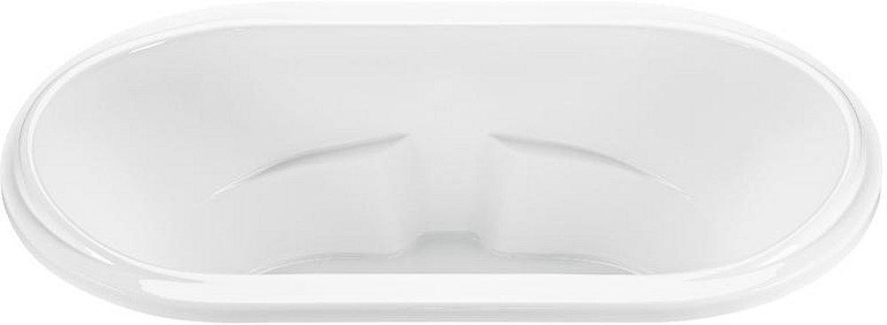 MTI Whirlpools&reg; White 71-1/4 x 41 in. Soaker Drop-In Bathtub with Center Drain 