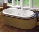MTI Whirlpools&reg; White 71-1/4 x 41 in. Soaker Drop-In Bathtub with Center Drain 