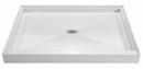 60 in. x 42 in. Shower Base with Center Drain in White