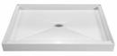 60 in. x 48 in. Shower Base with Center Drain in White