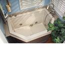 MTI Whirlpools&reg; White 50 x 23-5/8 in. Air Bath Drop-In Bathtub with Center Drain 