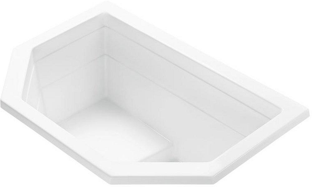 MTI Whirlpools&reg; White 50 x 23-5/8 in. Air Bath Drop-In Bathtub with Center Drain 