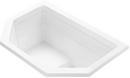 MTI Whirlpools&reg; White 50 x 23-5/8 in. Air Bath Drop-In Bathtub with Center Drain 