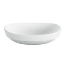 22-1/4 x 14 in. Oval Semi-recessed Mount Bathroom Sink in White Gloss